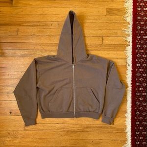 Los Angeles Apparel cropped heavy weight hoodie